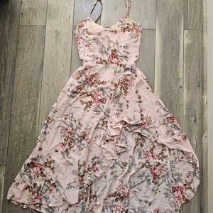 Floral High Low Dress